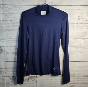 NWT Med Couture Layers Navy Blue Womens Size Xsmall Longsleeve Top